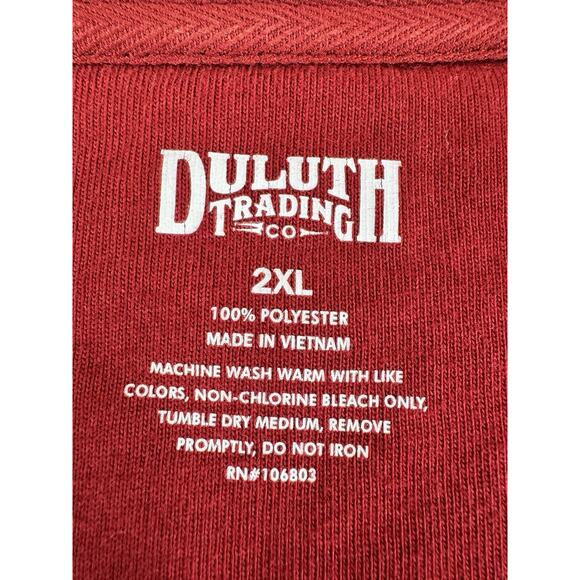 Duluth Trading Co Full Zip Fleece Jacket Women's 2XL Maroon Cozy Soft Outdoor - Picture 2 of 10